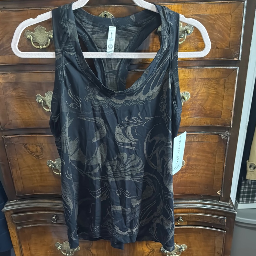 Black and Brown Patterned Tank Top